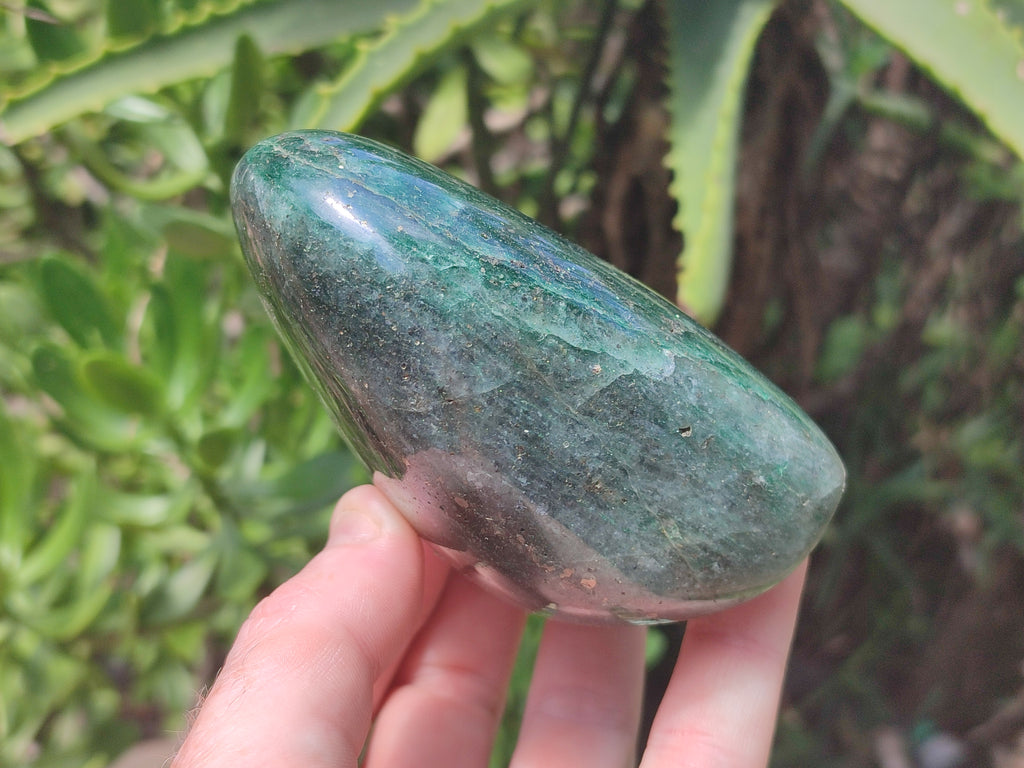 Polished Fuchsite Standing Free Forms x 3 From Madagascar - Toprock Gemstones and Minerals 