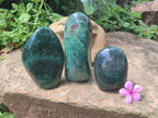 Polished Fuchsite Standing Free Forms x 3 From Madagascar - Toprock Gemstones and Minerals 