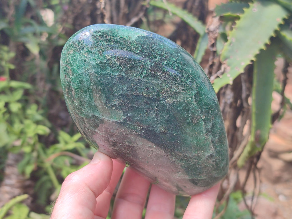 Polished Fuchsite Standing Free Forms x 3 From Madagascar - Toprock Gemstones and Minerals 