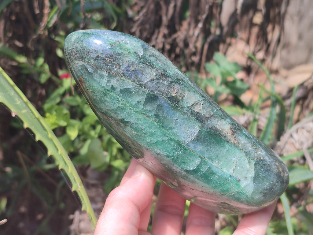 Polished Fuchsite Standing Free Forms x 3 From Madagascar - Toprock Gemstones and Minerals 