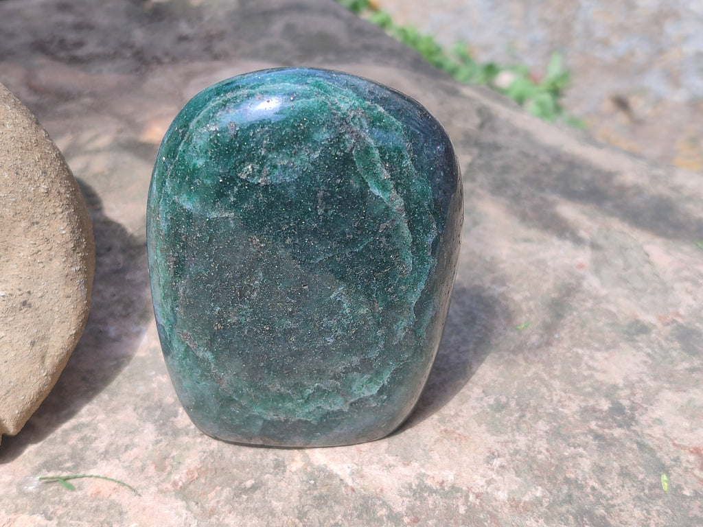 Polished Fuchsite Standing Free Forms x 3 From Madagascar - Toprock Gemstones and Minerals 