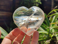 Polished Girasol Pearl Quartz Gemstone Hearts x 6 From Madagascar - Toprock Gemstones and Minerals 
