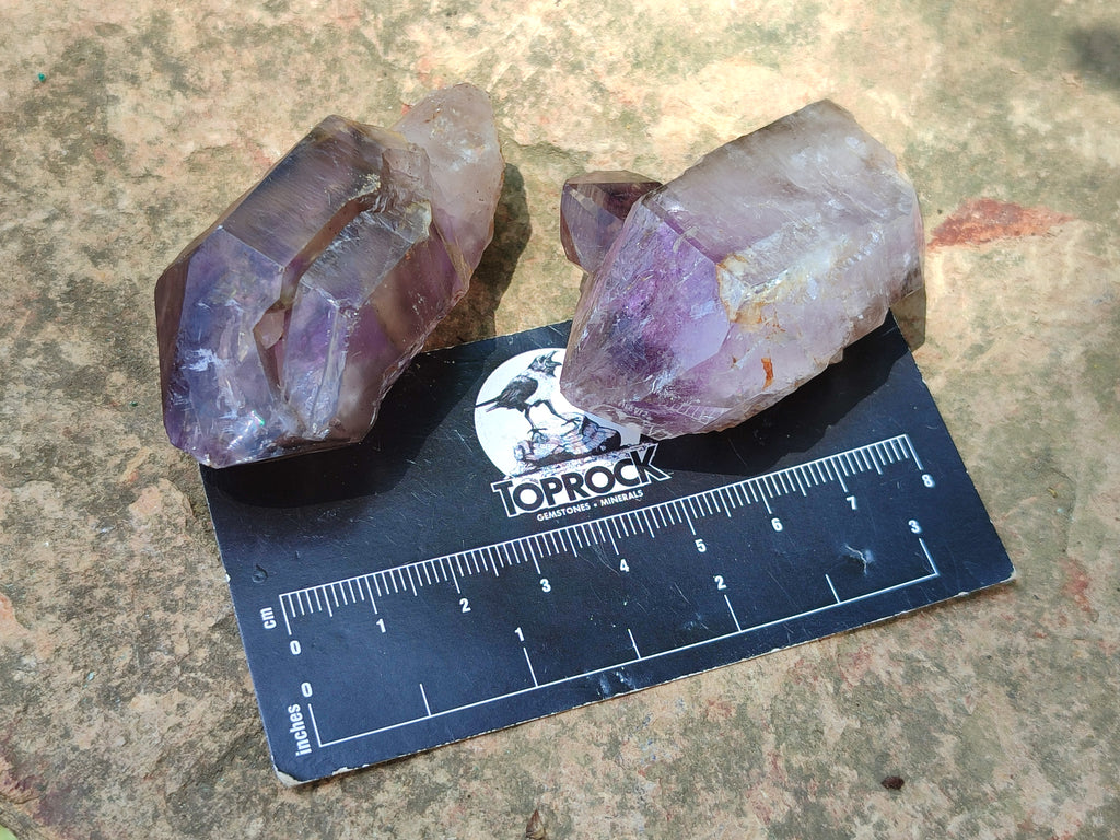 Natural Zululand Amethyst Crystals x 12 From South Africa - Toprock Gemstones and Minerals 