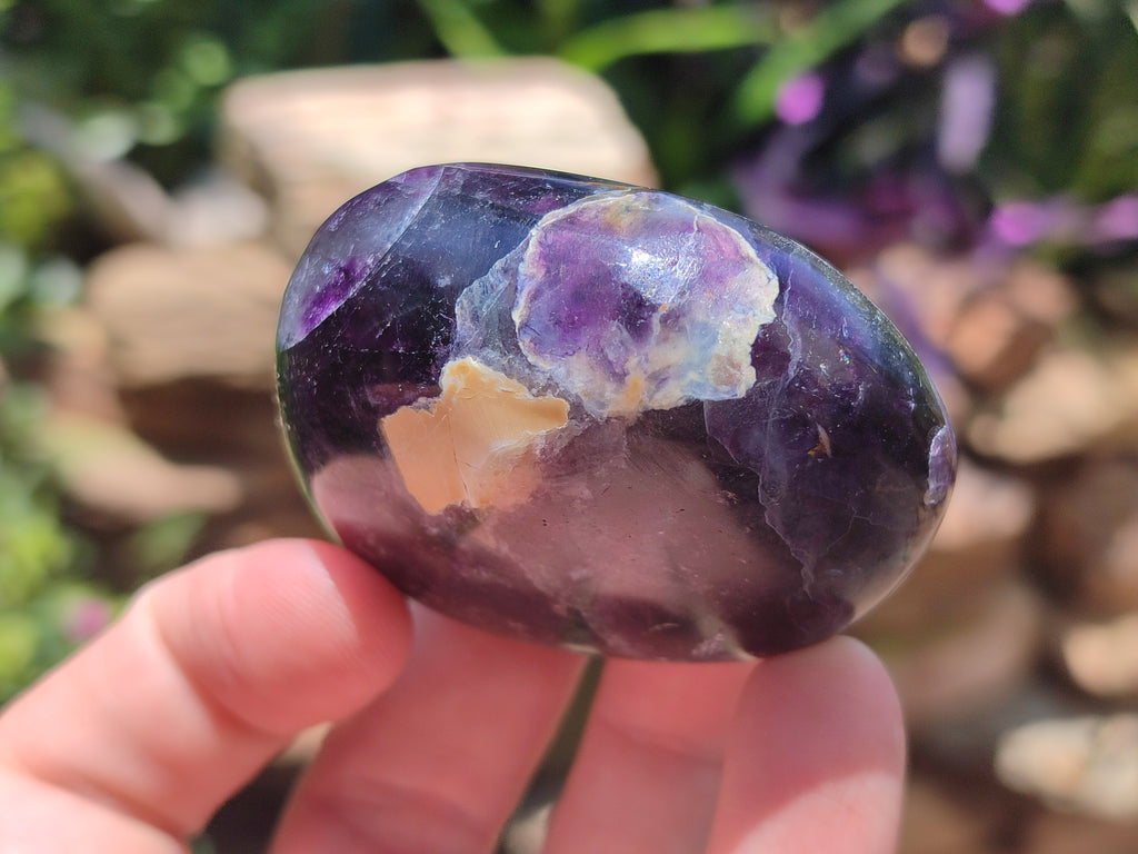 Polished Watermelon Fluorite Free Forms x 12 From Namibia - Toprock Gemstones and Minerals 