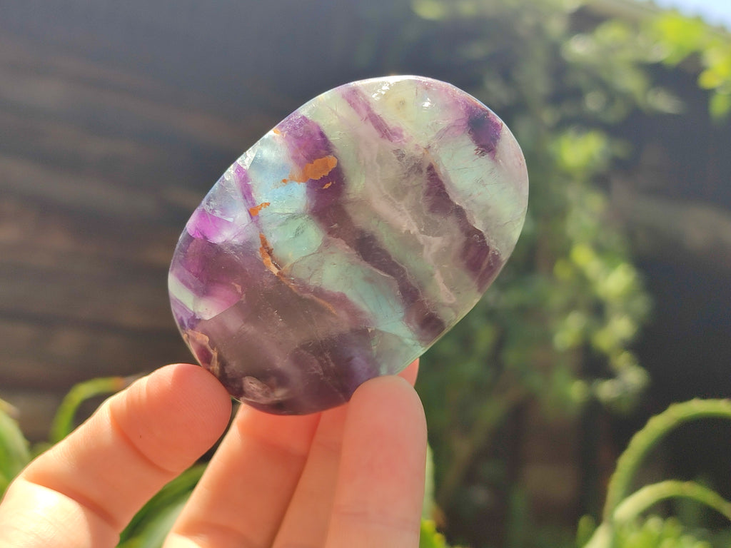 Polished Watermelon Fluorite Free Forms x 12 From Namibia - Toprock Gemstones and Minerals 