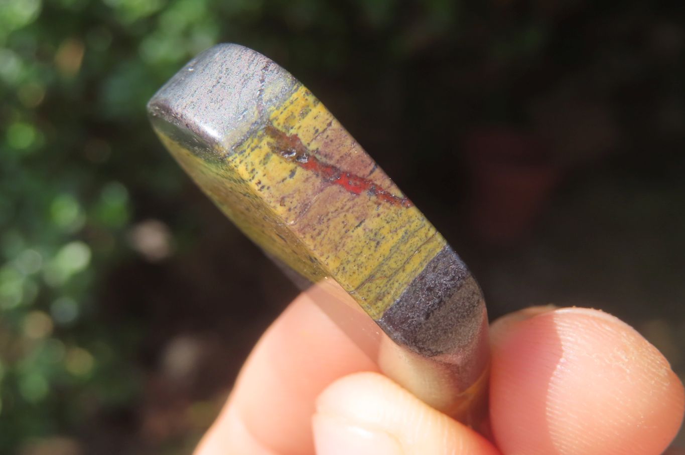 Hand Made Banded Tiger Iron Golf Club Jasper Keyrings - sold per item - From South Africa - Toprock Gemstones and Minerals 