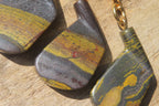 Hand Made Banded Tiger Iron Golf Club Jasper Keyrings - sold per item - From South Africa - Toprock Gemstones and Minerals 