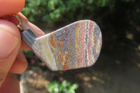 Hand Made Banded Tiger Iron Golf Club Jasper Keyrings - sold per item - From South Africa