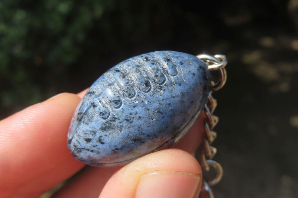 Hand Made Dumortierite Keyrings - sold per item - From Mozambique - Toprock Gemstones and Minerals 