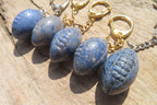 Hand Made Dumortierite Keyrings - sold per item - From Mozambique - Toprock Gemstones and Minerals 