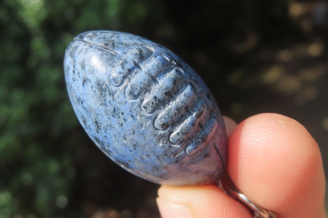 Hand Made Dumortierite Keyrings - sold per item - From Mozambique - Toprock Gemstones and Minerals 