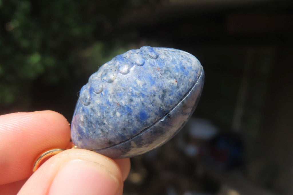 Hand Made Dumortierite Keyrings - sold per item - From Mozambique - Toprock Gemstones and Minerals 