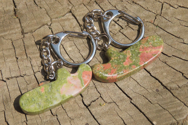 Hand Made Unakite Golf Putter Keyring - Sold Per Item - From South Africa