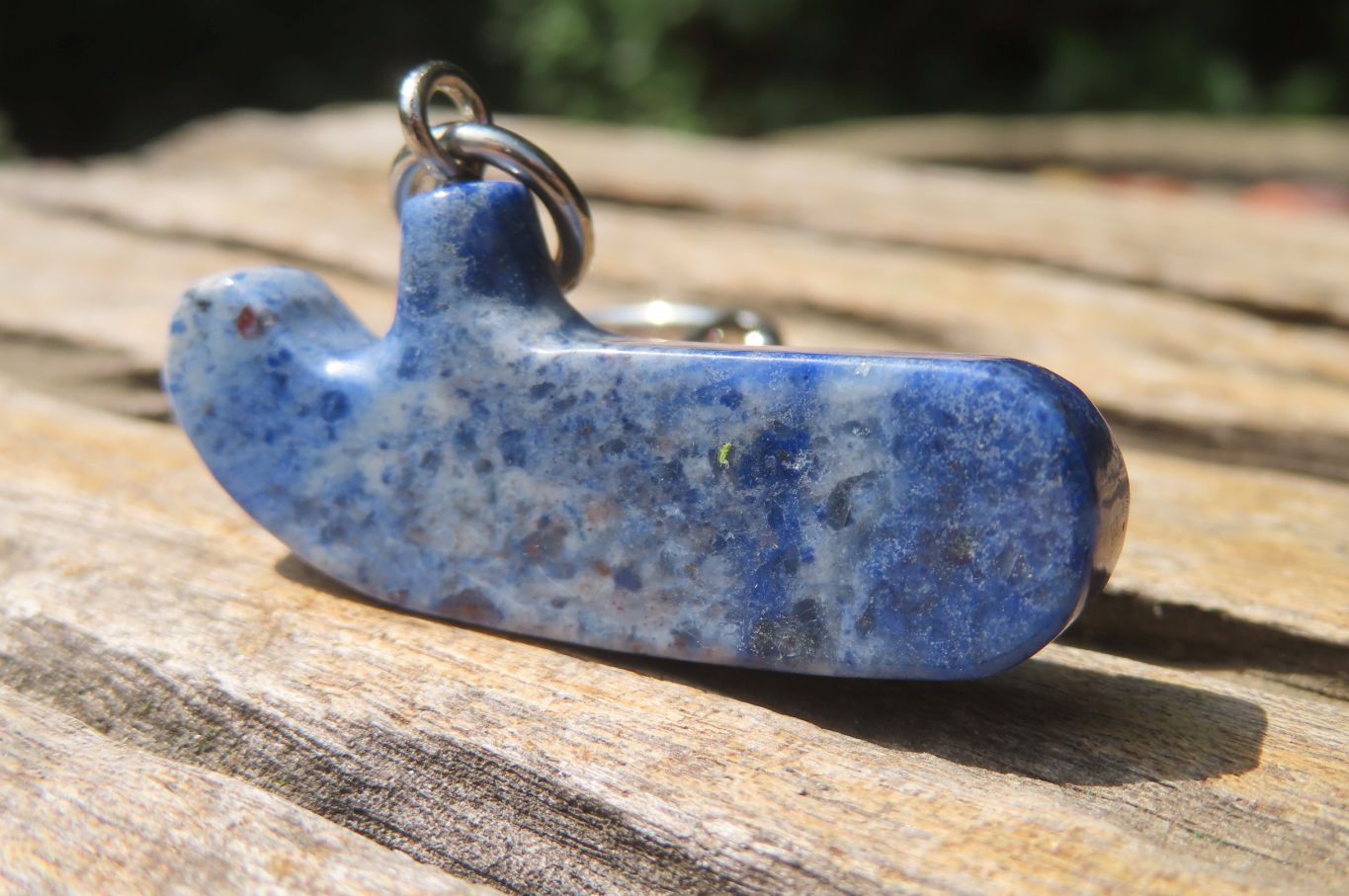 Hand Made Dumortierite Golf Putter Keyrings - sold per item - From Mozambique - Toprock Gemstones and Minerals 