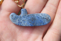 Hand Made Dumortierite Golf Putter Keyrings - sold per item - From Mozambique