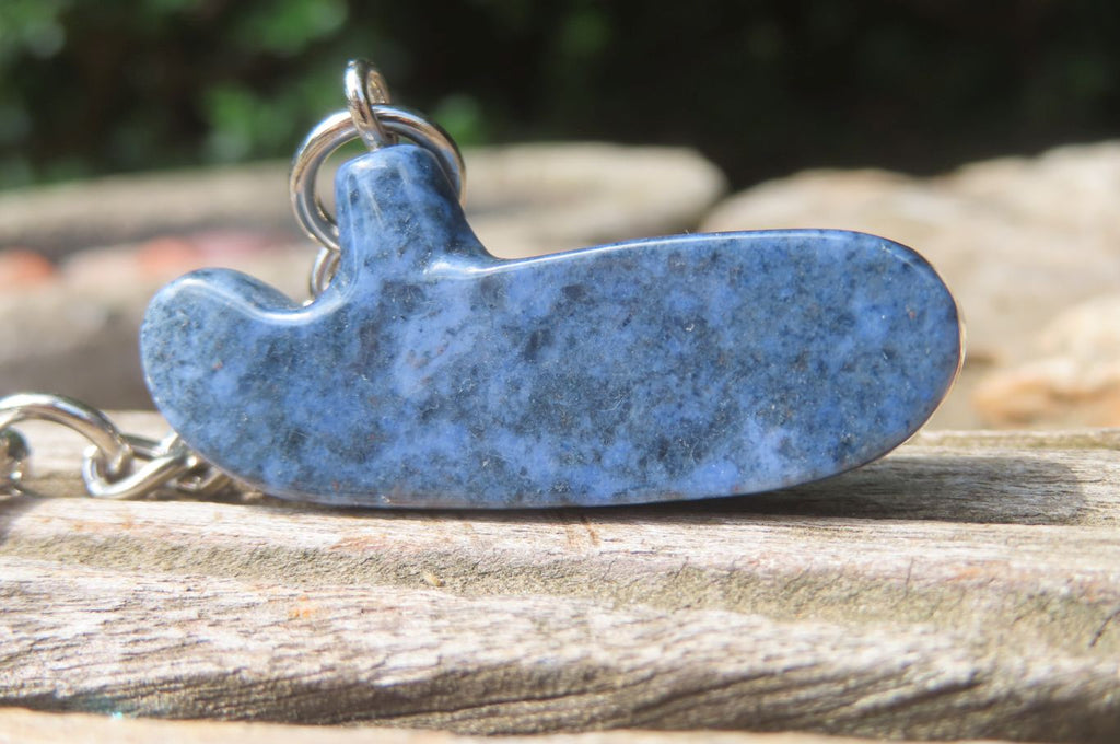 Hand Made Dumortierite Golf Putter Keyrings - sold per item - From Mozambique - Toprock Gemstones and Minerals 