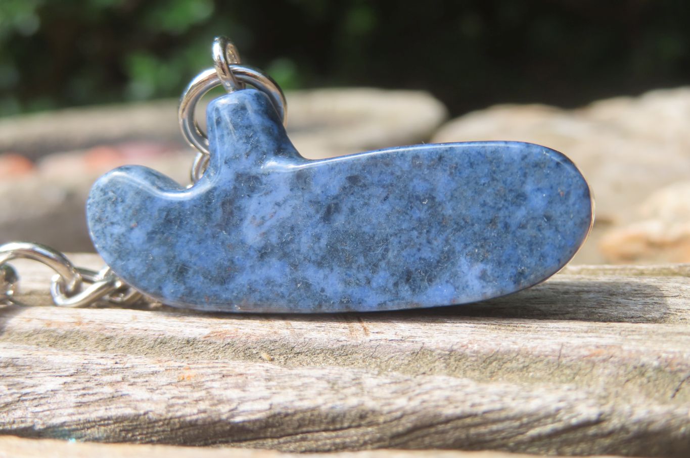 Hand Made Dumortierite Golf Putter Keyrings - sold per item - From Mozambique - Toprock Gemstones and Minerals 