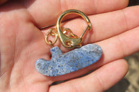 Hand Made Dumortierite Golf Putter Keyrings - sold per item - From Mozambique