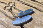 Hand Made Dumortierite Golf Putter Keyrings - sold per item - From Mozambique - Toprock Gemstones and Minerals 