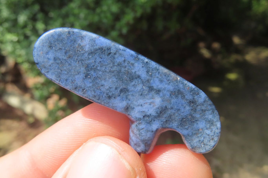 Hand Made Dumortierite Golf Putter Keyrings - sold per item - From Mozambique - Toprock Gemstones and Minerals 