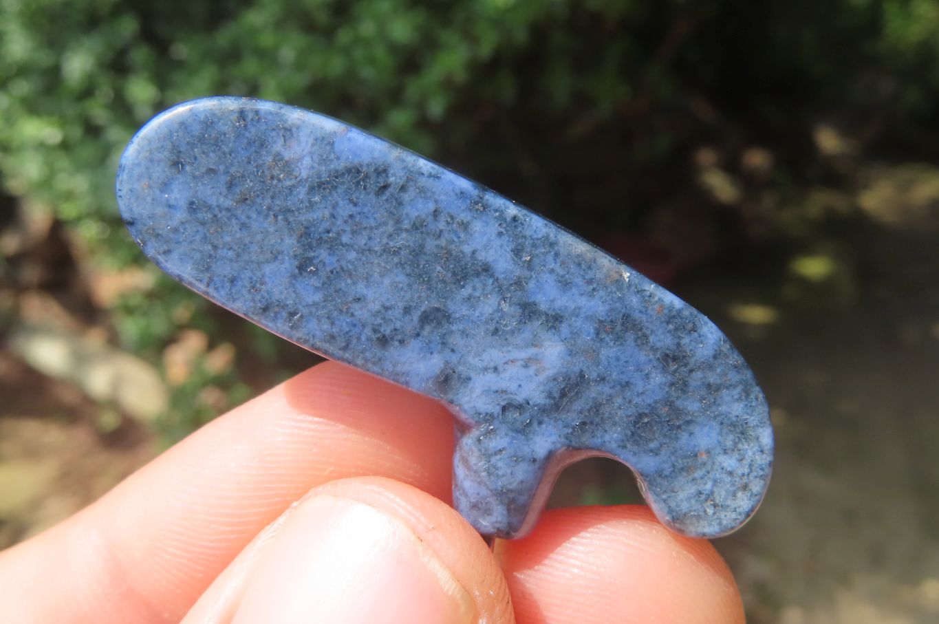 Hand Made Dumortierite Golf Putter Keyrings - sold per item - From Mozambique - Toprock Gemstones and Minerals 