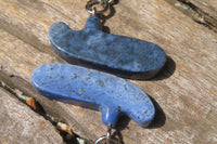 Hand Made Dumortierite Golf Putter Keyrings - sold per item - From Mozambique
