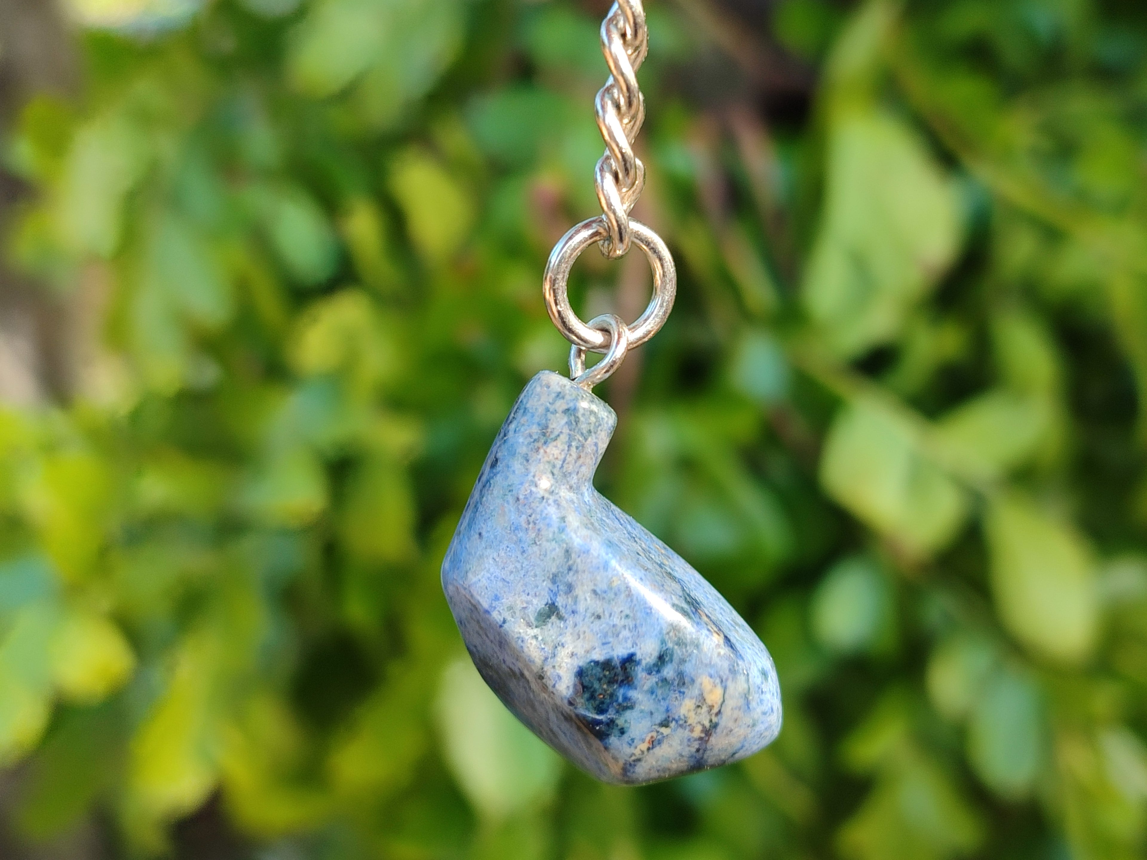 Hand Made Dumortierite Golf Driver Keyrings - sold per item - From Mozambique - Toprock Gemstones and Minerals 