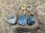 Hand Made Dumortierite Golf Driver Keyrings - sold per item - From Mozambique - Toprock Gemstones and Minerals 