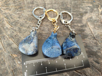 Hand Made Dumortierite Golf Driver Keyrings - sold per item - From Mozambique