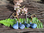 Hand Made Dumortierite Golf Driver Keyrings - sold per item - From Mozambique - Toprock Gemstones and Minerals 