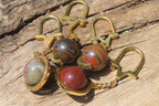 Hand Made Fancy Jasper Keyrings - Sold Per Item - From South Africa - Toprock Gemstones and Minerals 