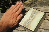 Hand Made Butter Jade Jewellery Box x 1 From South Africa - Toprock Gemstones and Minerals 
