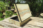 Hand Made Butter Jade Jewellery Box x 1 From South Africa - Toprock Gemstones and Minerals 