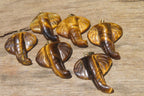 Polished Carved Golden Tigers Eye Elephant Pendants - Sold Per Item - From South Africa - Toprock Gemstones and Minerals 