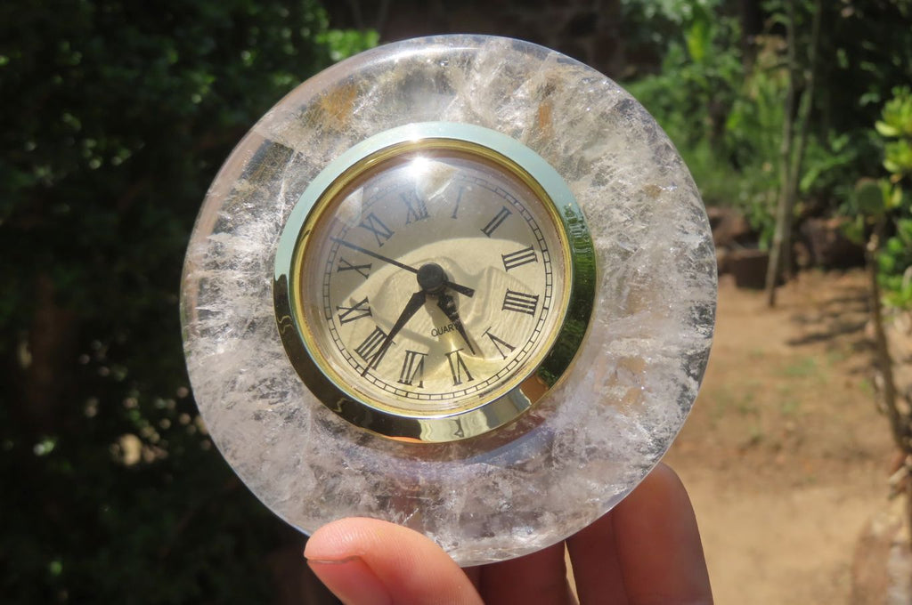 Polished Golden Rutile Quartz Alarm Clock - sold per item - From Brazil - Toprock Gemstones and Minerals 