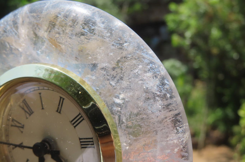Polished Golden Rutile Quartz Alarm Clock - sold per item - From Brazil - Toprock Gemstones and Minerals 