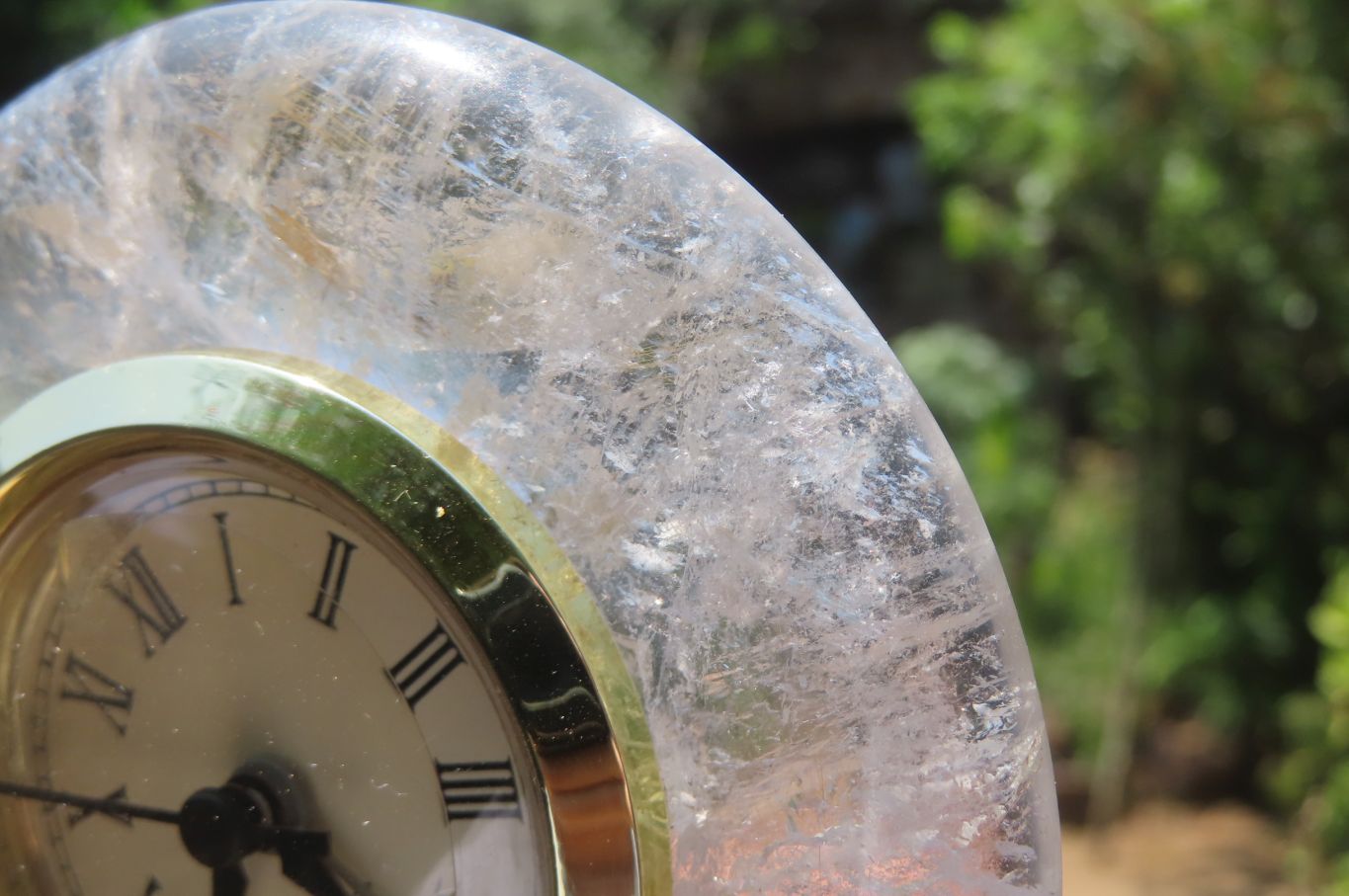 Polished Golden Rutile Quartz Alarm Clock - sold per item - From Brazil - Toprock Gemstones and Minerals 