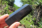 Polished Black Basalt Points x 12 From Antsirabe, Madagascar - Toprock Gemstones and Minerals 