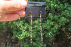 Polished Pair of Long Silver Hematite Bead Earrings - sold per Pair - From Southern Africa - Toprock Gemstones and Minerals 