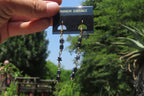 Polished Pair of Long Silver Hematite Bead Earrings - sold per Pair - From Southern Africa - Toprock Gemstones and Minerals 