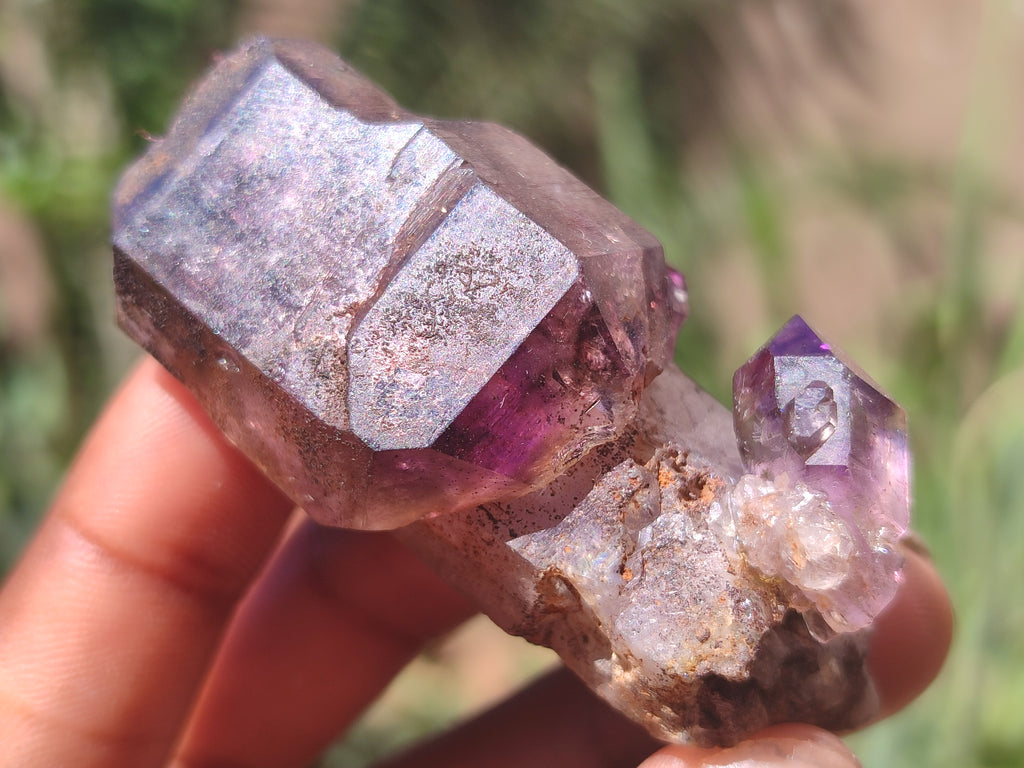 Natural Chiredzi Amethyst Conglomerate Specimens x 12 From Chiredzi, Zimbabwe - Toprock Gemstones and Minerals 