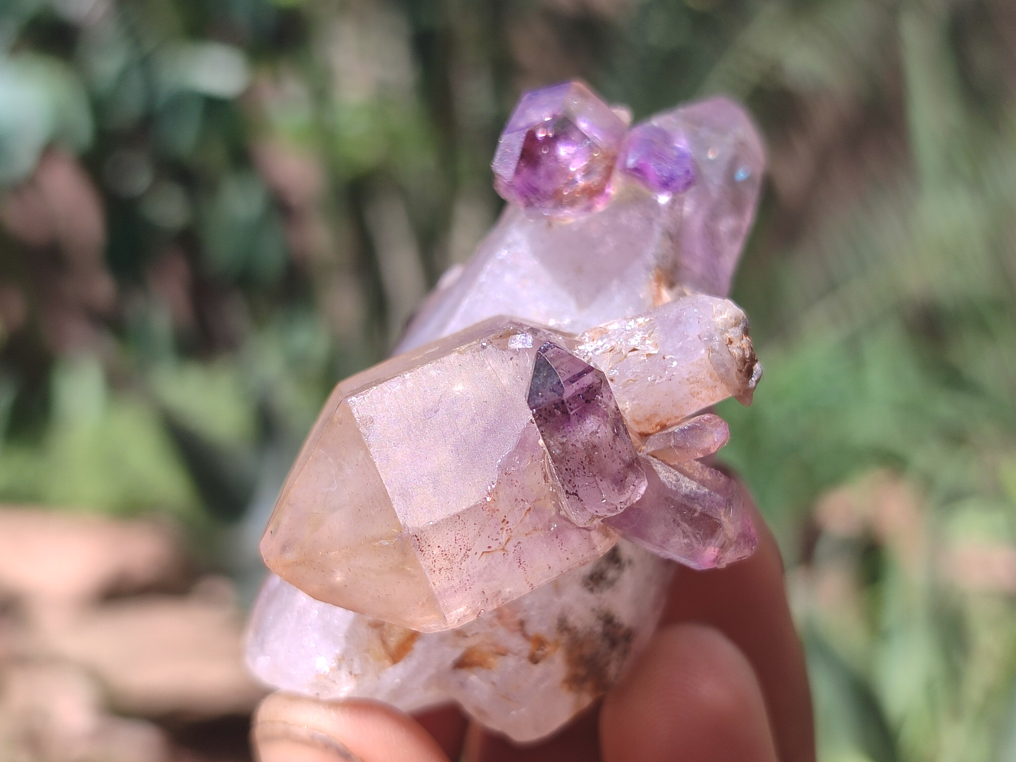 Natural Chiredzi Amethyst Conglomerate Specimens x 12 From Chiredzi, Zimbabwe - Toprock Gemstones and Minerals 