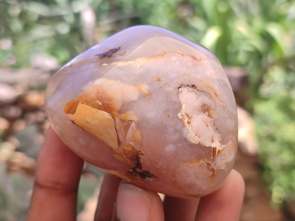 Polished Flower Agate Free Forms x 9 From Antsahalova, Madagascar - Toprock Gemstones and Minerals 