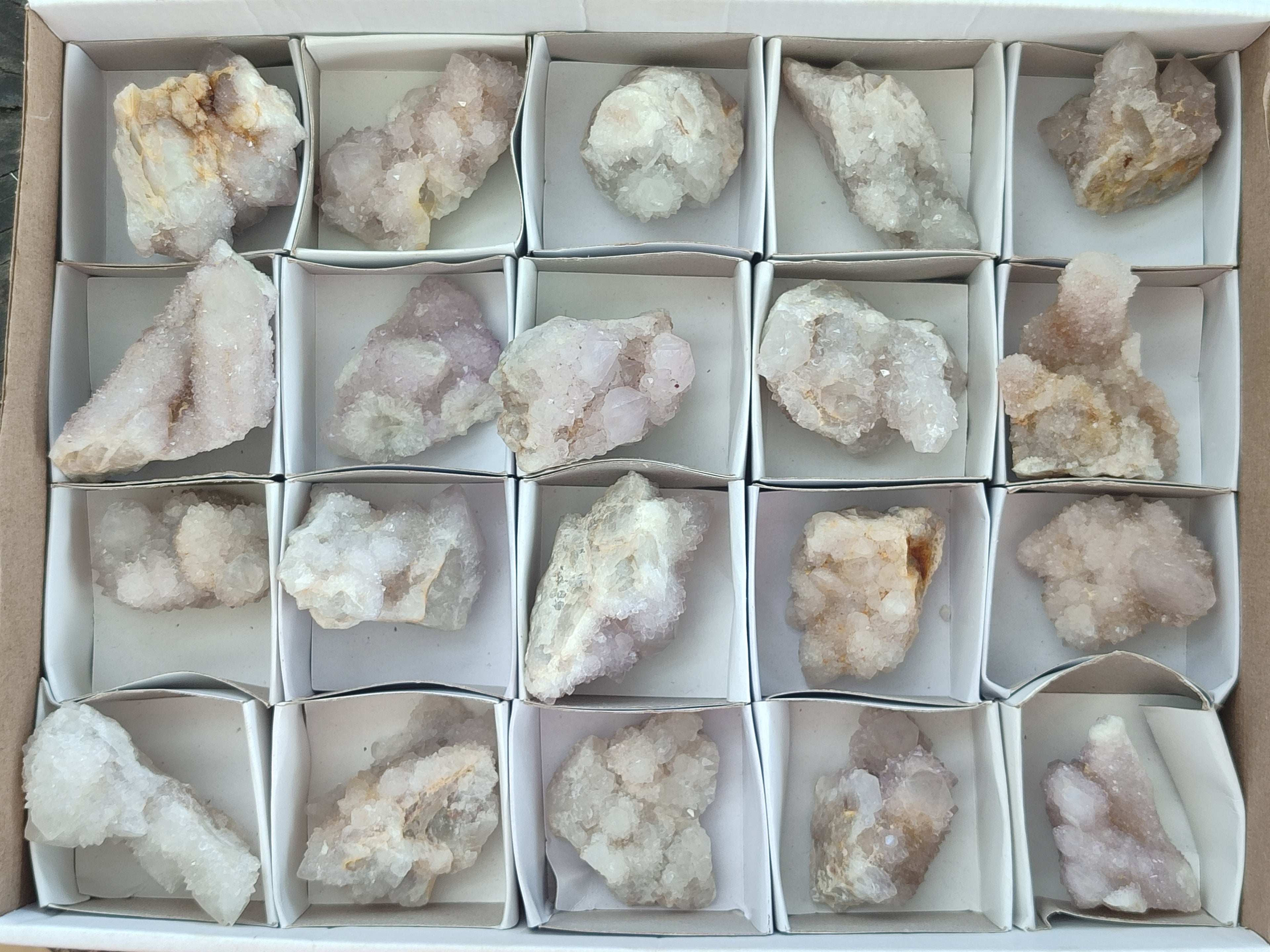 Natural Spirit Quartz Clusters x 20 From Boekenhouthoek, South Africa - Toprock Gemstones and Minerals 