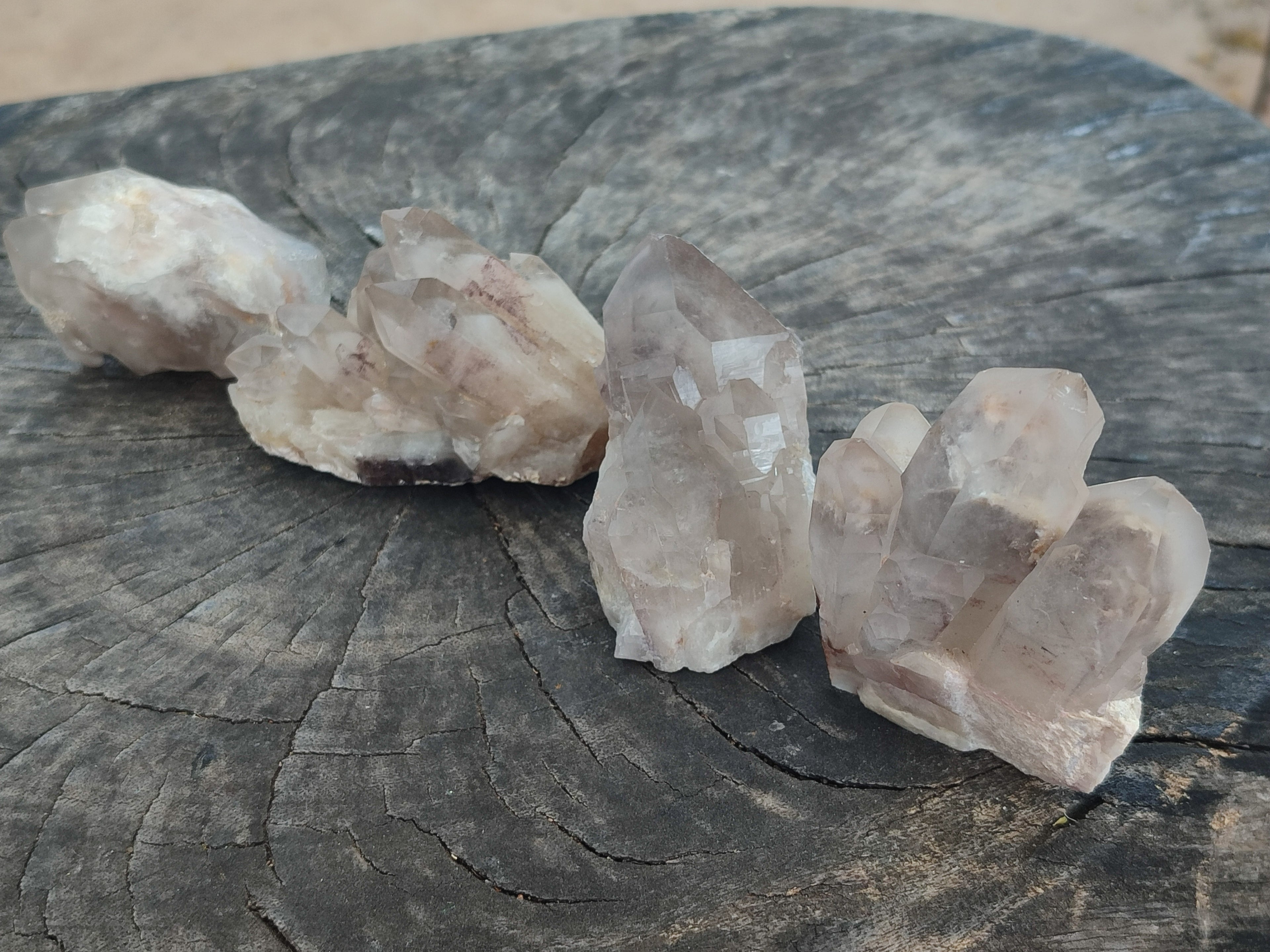 Natural Red Hematoid Quartz Clusters x 12 From Karoi, Zimbabwe - Toprock Gemstones and Minerals 