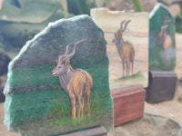 Polished Kudu Decoupage Stone Slabs x 3 From Southern Africa - Toprock Gemstones and Minerals 