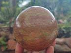 Polished Green Opal Spheres x 2 From Antsirabe, Madagascar - Toprock Gemstones and Minerals 