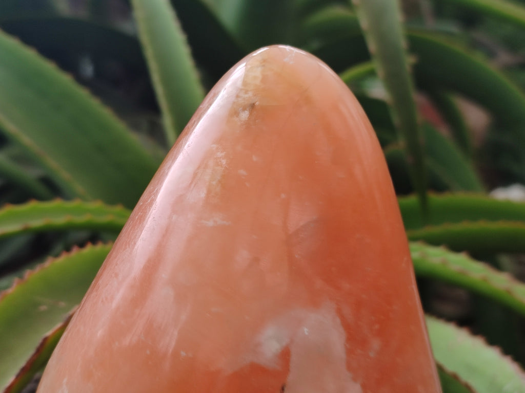 Polished Orange Twist Calcite Standing Free Form x 1 From Maevantanana, Madagascar - Toprock Gemstones and Minerals 