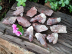 Natural Red Hematoid Quartz Crystals x 12 From Karoi, Zimbabwe - Toprock Gemstones and Minerals 