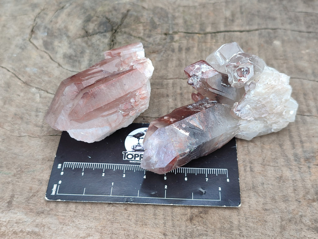 Natural Red Hematoid Quartz Crystals x 12 From Karoi, Zimbabwe - Toprock Gemstones and Minerals 